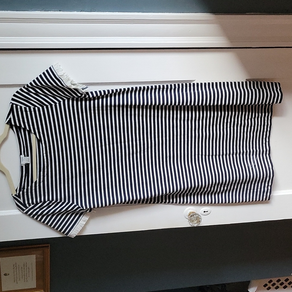 JCrew striped tee dress